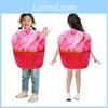 Costume Cosplay Cupcake Glacé d'Halloween Pour Enfants et Adultes