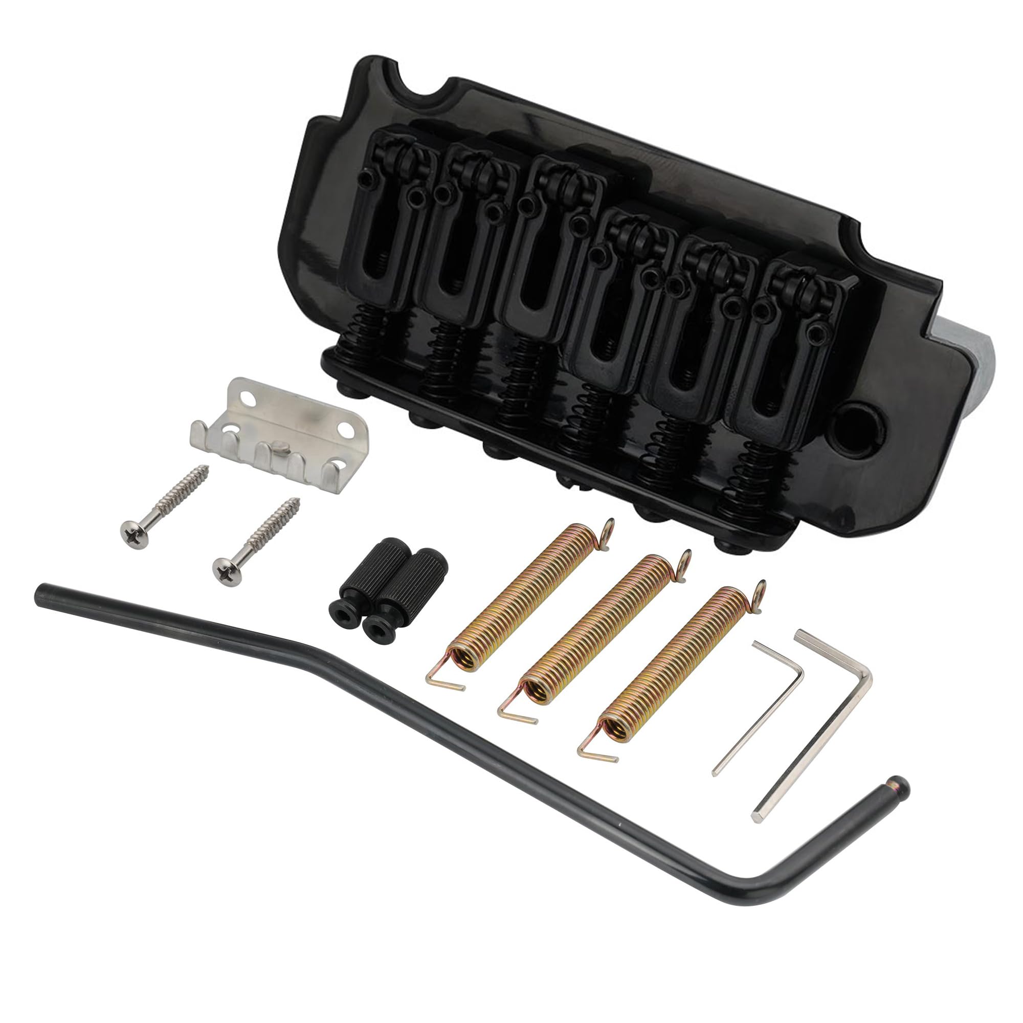 

Бридж тремоло Musiclily Pro 10,8 мм с роликовыми седлами, двухточечный, для импортных электрогитар Strat, черный