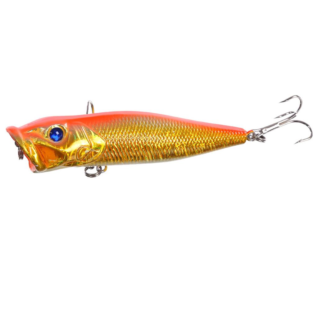 2x 5pcs Popper Fishing Accessories 3 Hard
