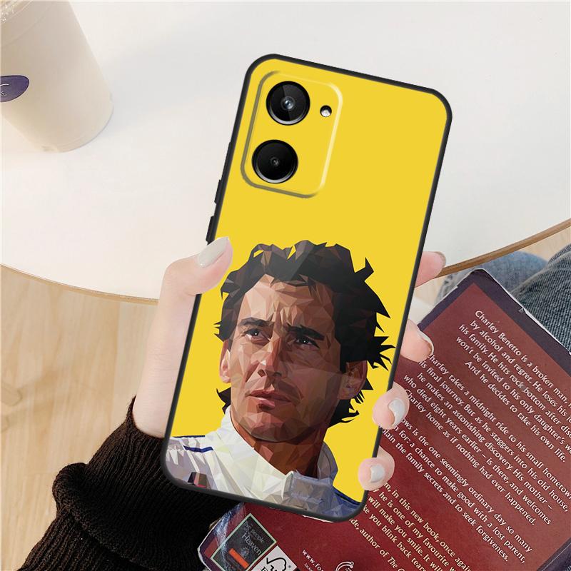 Racing Ayrton Senna Case For Realme C55 C75 C67 C61 C53 C51 C21Y C25S 10 11 12 13 14 Pro Plus GT 6T 6 5 GT7 Pro
