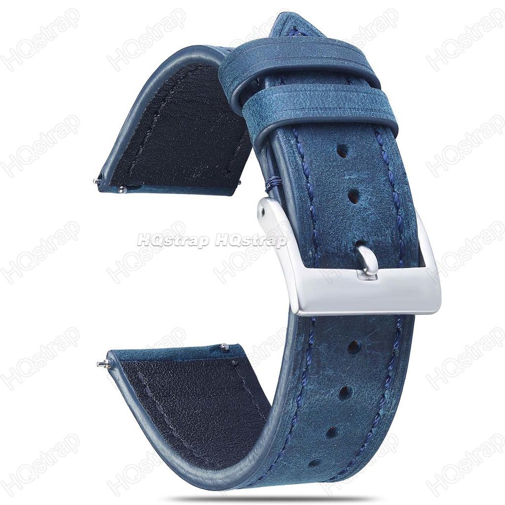 Watchband Cowhide Leather Watch Strap 18mm 19mm 20mm 21mm 22mm Stainless Steel Buckle Butterfly Bracelet for Women Men Watch Band Vintage