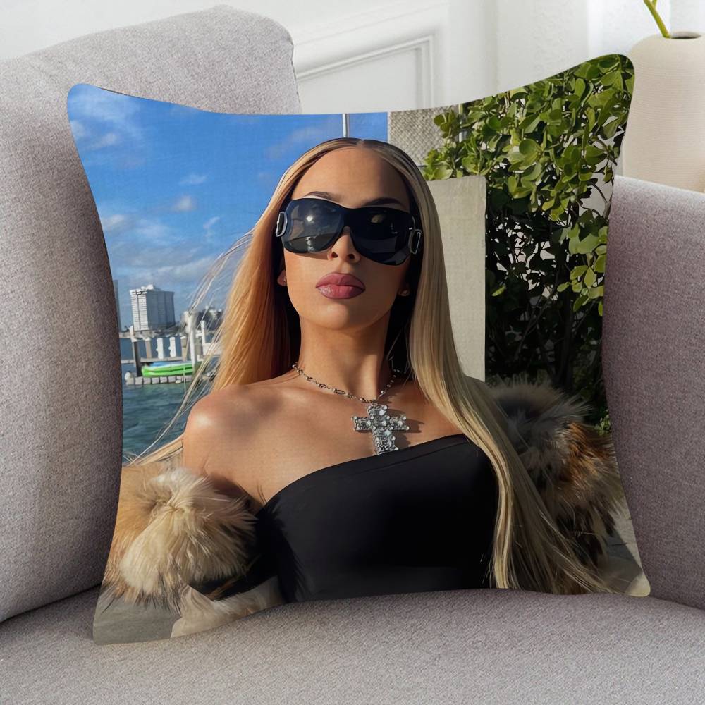 Singer Bad Gyal Pillow Case Soft Double Sided Print Sofa Cushion Cover Throw Pillow Covers