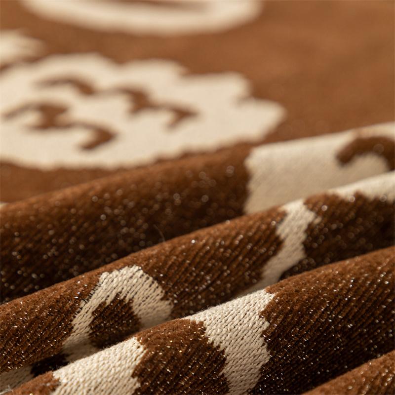 Clock Chenille Sofa Cover Cloth Retro Printed Sofa Towel Four-Season Universal Cover Cloth Light Luxury High-End Set Towel