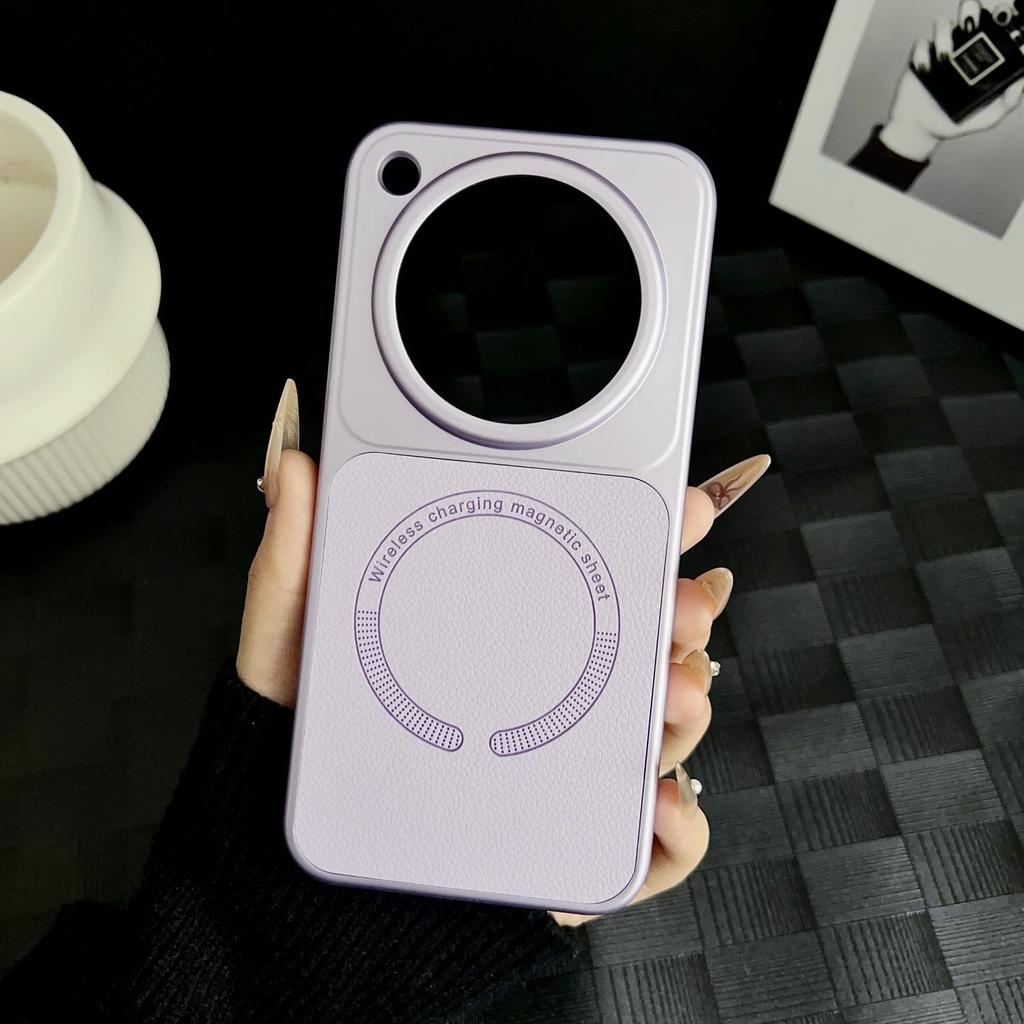 For OPPO Find X8 Ultra Case Magnetic PU Matte Leather Phone Cover For Oppo Find X8Pro PC Hard Shell Fashion Solid Color Bumper