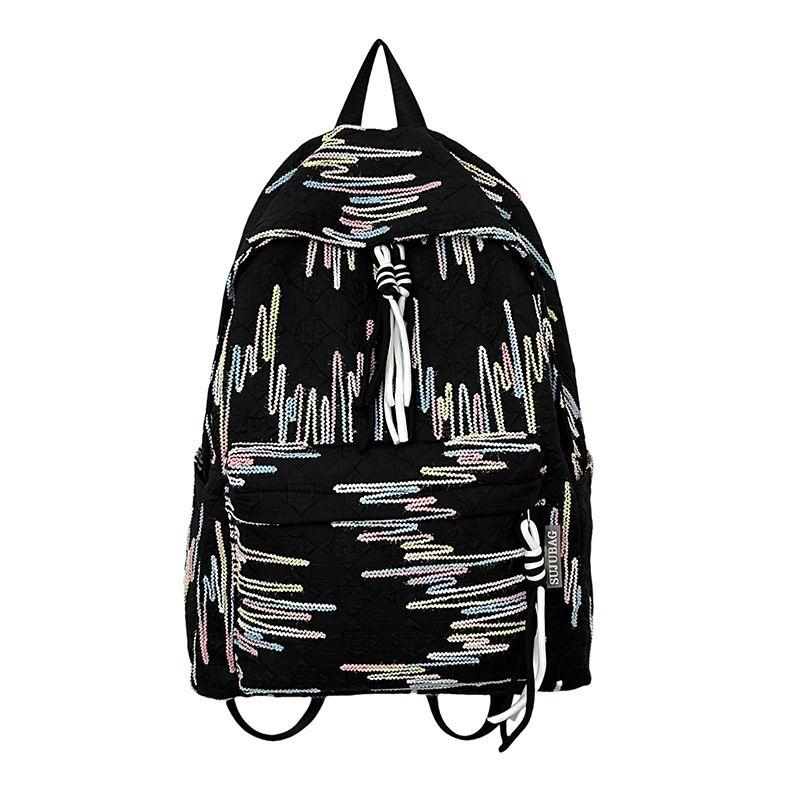 

for Elementary School Students Good-looking Ins Style 2025 New Arrival Girls Burden Reduction Spine Protection Large Capacity Super Lightweight Black (without pendant)