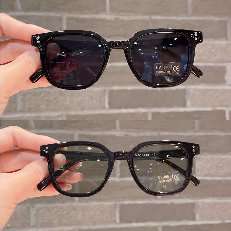 

2PCS Vintage Classic Square Kid Glasses Boy Girl Exquisite Sun Glasses Ride Camping Eyeglasses Children UV Protection Glasses