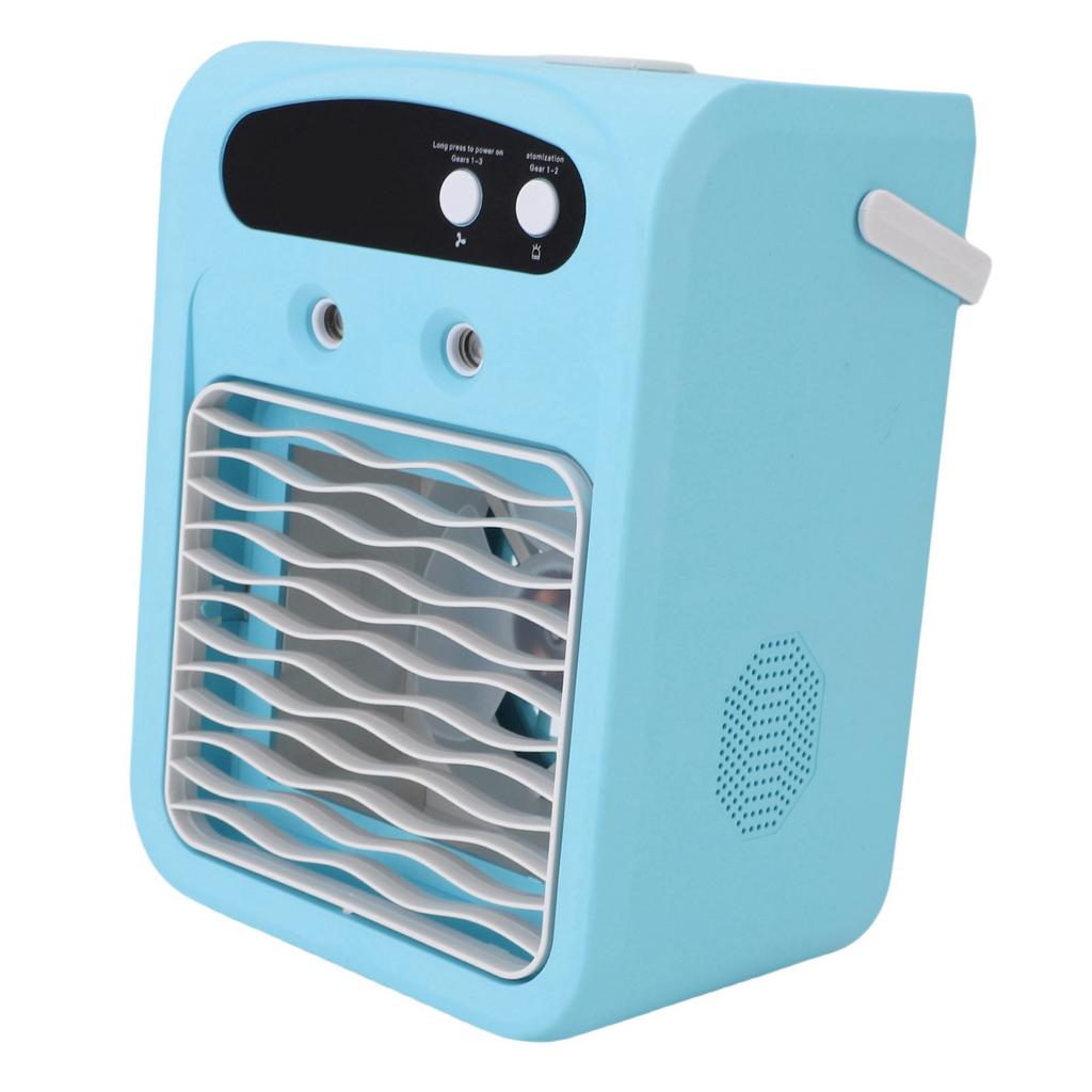 Desktop Air Conditioner with Humidifier 1000ml Water Tank USB Rechargeable Quiet Desk Air Cooler for Bedroom Offices