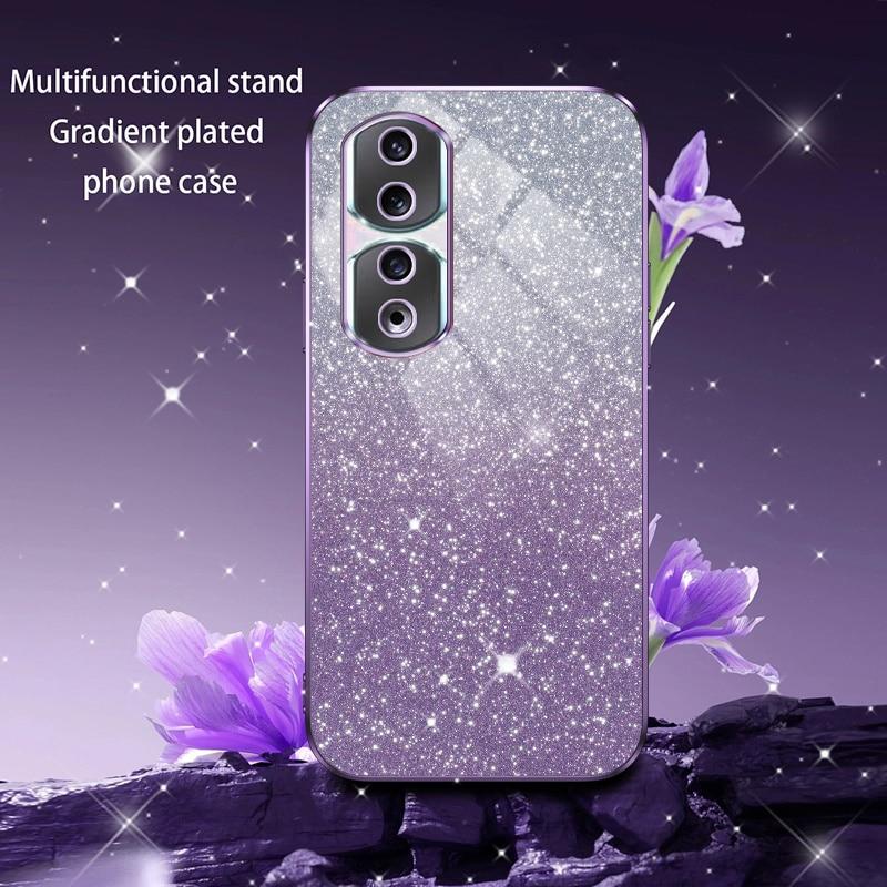 Πολυτελής θήκη Glitter Gradient για Huawei Honor 100 90 80 Pro 70 60 SE 50 9X X50 X50i X40 X30 X20 X9A Πίσω κάλυμμα σιλικόνης