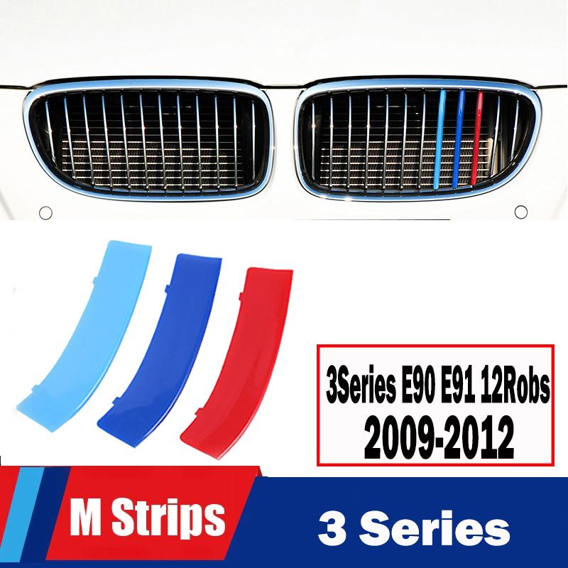 MLKK4 M Power Front Grille Trim Strips For BMW X1 X2 X3 X4 X5 X6 X7 F48 F49 E84 F39 F25 F26 G01 G02 F15 E70 G05 F16 E71 E72 G07 Z4 E89