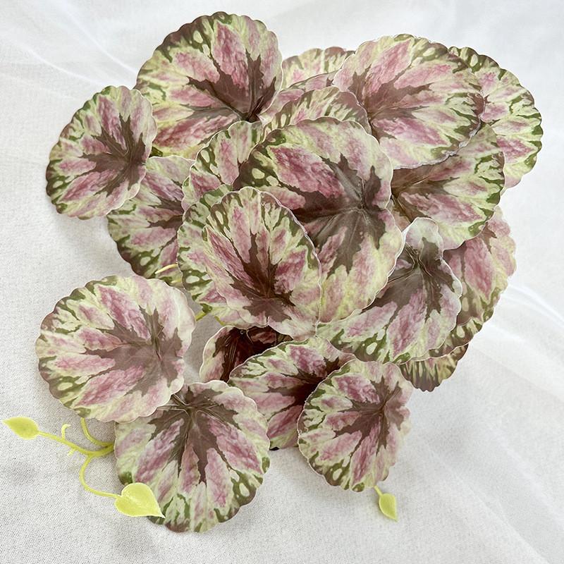 

Greenery Faux Bonsai Featuring Maple And Alocasia Leaves For Hotel Room Decorate ShellPink