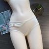 Women's Satin Sexy Mesh Low Waist Breathable Comfortable Antibacterial Briefs Underwear