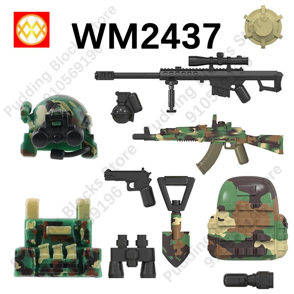 WM6147 Bausteine Actionfigur WM2435 WM2436 WM2437 WM2438 WM2439 WM2440 WM2441 WM2442 Ziegel Zubehör Erwachsene Kinder Spielzeug