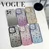 Luxury Stereo Star Electroplated Diamond-encrusted Lens Case for iPhone 14 13 12 11 Pro Max All-inclusive Fall Protection Cover