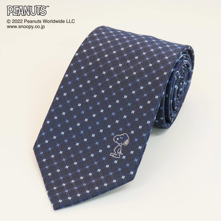 Peanuts Snoopy Tie PNDW0456 Navy Blue SNOOPY Business Brand Tie Gift