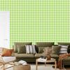Wallpaper Fabric Pattern Lime, White and Cream for Living Room and Bedroom 50x1000