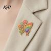 Butterfly Sweaters Brooch Enamel Flower Pin, Floral Badge for Women, Inscet Shaped Pin Coats Scarves