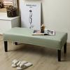 Waterproof PU Leather Dining Bench Cover Removable Stretchable Washable Seat Protector for Kitchen Restaurant
