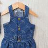 Navy Blue Spring/Summer Cute Ladylike Heart & Paw Print Pattern Summer New Light and Breathable Retractable Pet Dog Dress, in Europe and America