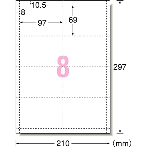 A-One Multi Card Hanging Name Tag 8 sides 80 pieces 51215