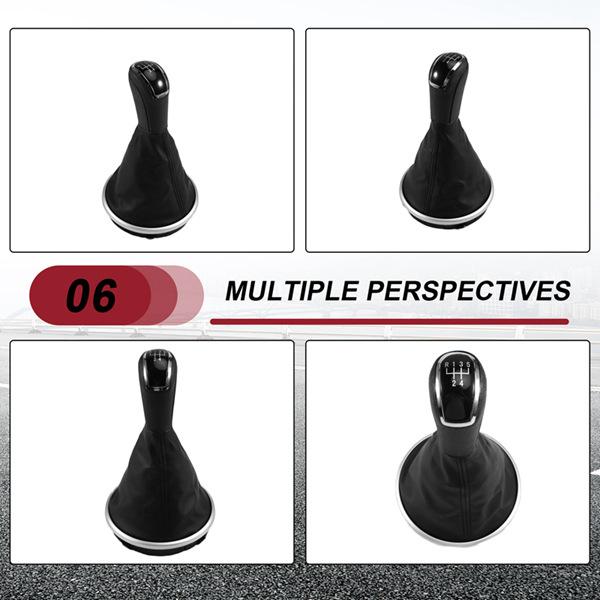 5-Speed Gear Shift Knob with Dust Cover for Skoda Fabia II/MK2