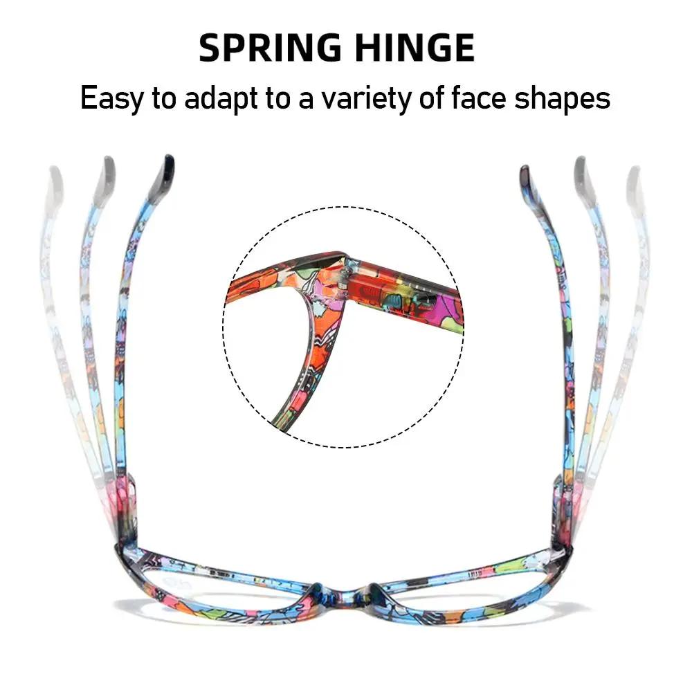 Mode Vintage Elegant Blumen Augenschutz Ultraleichter Rahmen Floral Brille Lesebrille