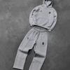 Unisex oversized mikina a tepláky s vyšívaným štítem Streetwear 2025