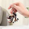 2D Large Mouth Horse Acrylic Pendant Flat Cartoon a Running Horse Keychain Car Pendant Big Mouth Horse Car Keychain