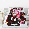 Custom Animated Anime Helluva Boss Blitzo Blanket 3D Printed Soft Flannel Fleece Warm Throw Blankets Car Bedding Sofa Bedspreads
