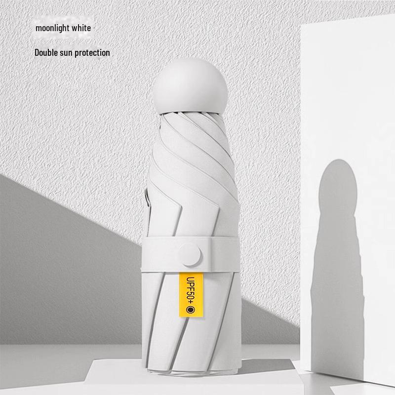 

Женский карманный складной мини-зонт с защитой от ультрафиолета и солнца – двойное использование для дождя и солнца Without Box