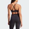Adidas Solid Color Quick-Dry Low-Intensity Yoga U-Back Fitness Sports Bra Women underwear Black IQ3374