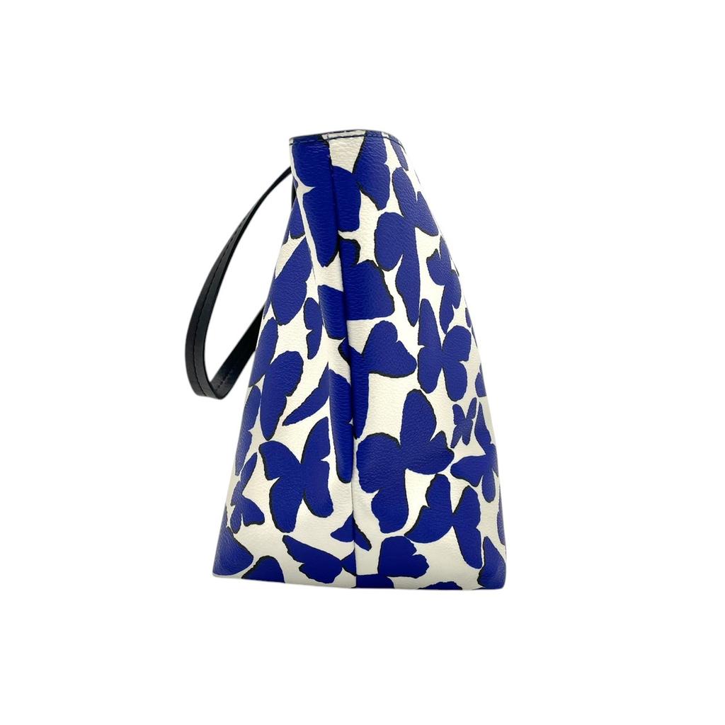 Used Kate Spade Tote Bag Hawthorne Lane RyanTote Bag Blue/white Coated Canvas/leather Women