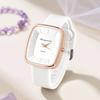 Fashion Square Women’s Quartz Wristwatch Elegant Silicone Band Ladies Watches Reloj Mujer