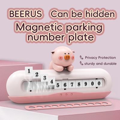 Manyetik Gizli Geçici Park Numarası Plakası 6 Haneli Setlerle