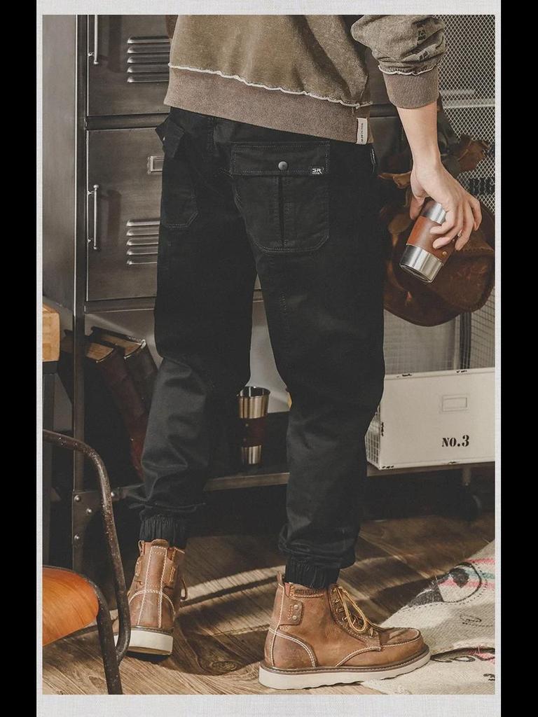 Men's American Retro Loose-Fit Wide-Leg Overalls - Autumn Casual Straight Pants