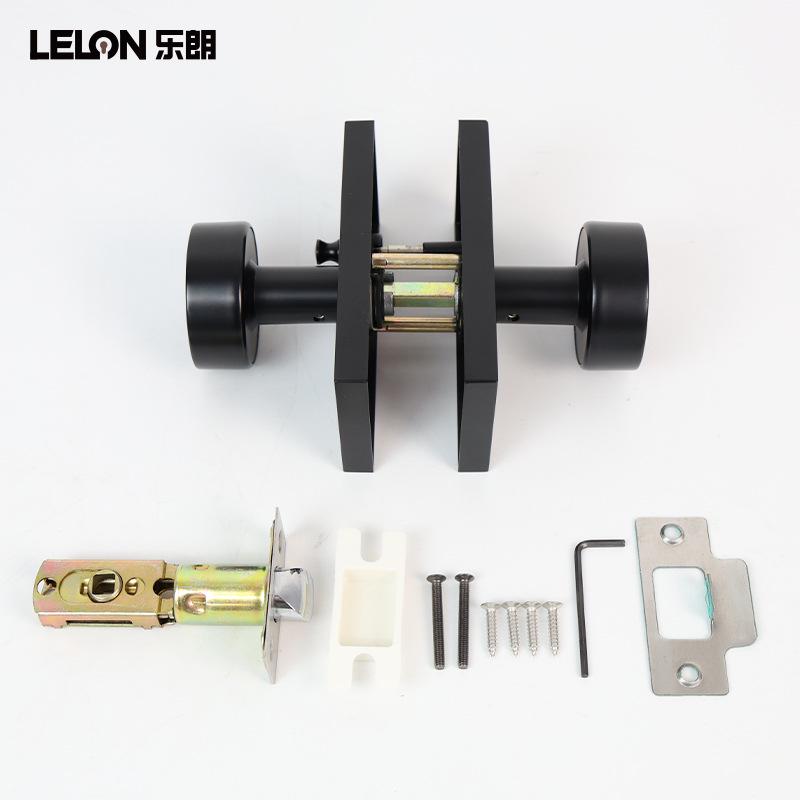 American Style Zinc Alloy Privacy Bathroom Door Lock with Spherical Handle