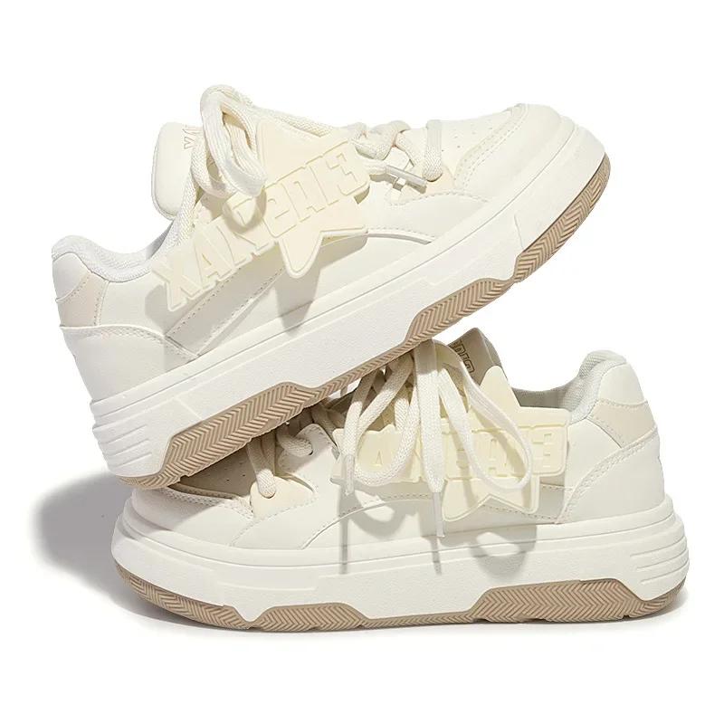 Fashion Designer Platform Sneakers Women Jogging Shoes Woman Walking Chunky Sneakers White Casual Slip On Vulcanized Shoes Plus Size 40