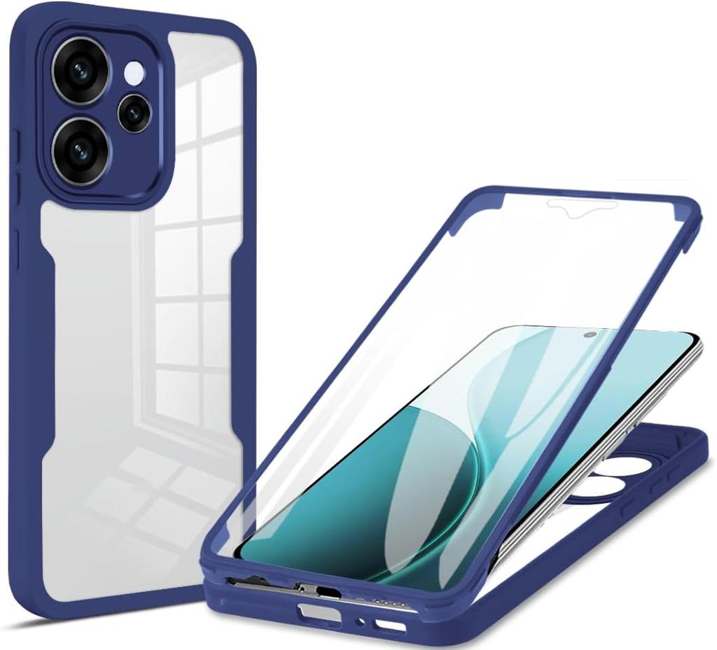 360 Grad Rundumschutz Hülle für Oppo Reno 15 Pro 5G Cover Eingebauter Displayschutz