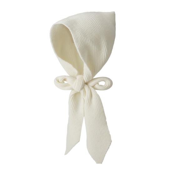 Women Hat Scarf Solid Color Soft Warm 2 In 1 Knit Scarf Hat Versatile