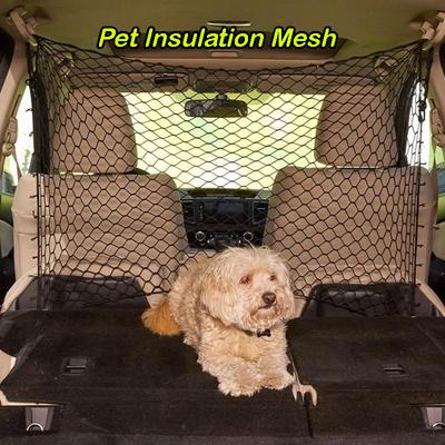 Rede Divisória para Porta-Malas de Carro, Rede de Isolamento para Cães e Animais de Estimação, Rede de Isolamento Elástica Durável e Robusta, Cerca de Segurança para Animais de Estimação para Qualquer Veículo