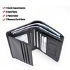 1pc Men's Leather Wallet, Minimalist Vertical Short Business 3 Fold  Credit Card Holder