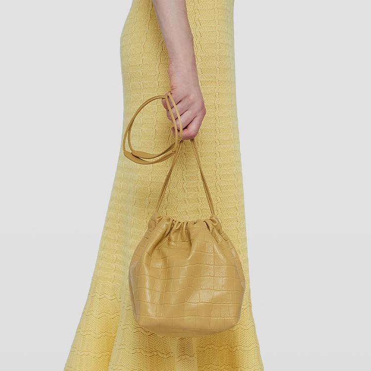 Jil Sander Logo Embossed Small Lambskin Crossbody Shoulder Bag Women bags Hazelnut-Brown J07WG0027P5371258