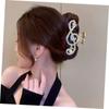 Thick Hair Music Note Claw Clip Rhinestone Metal Hairpins New Hair Clips  Women