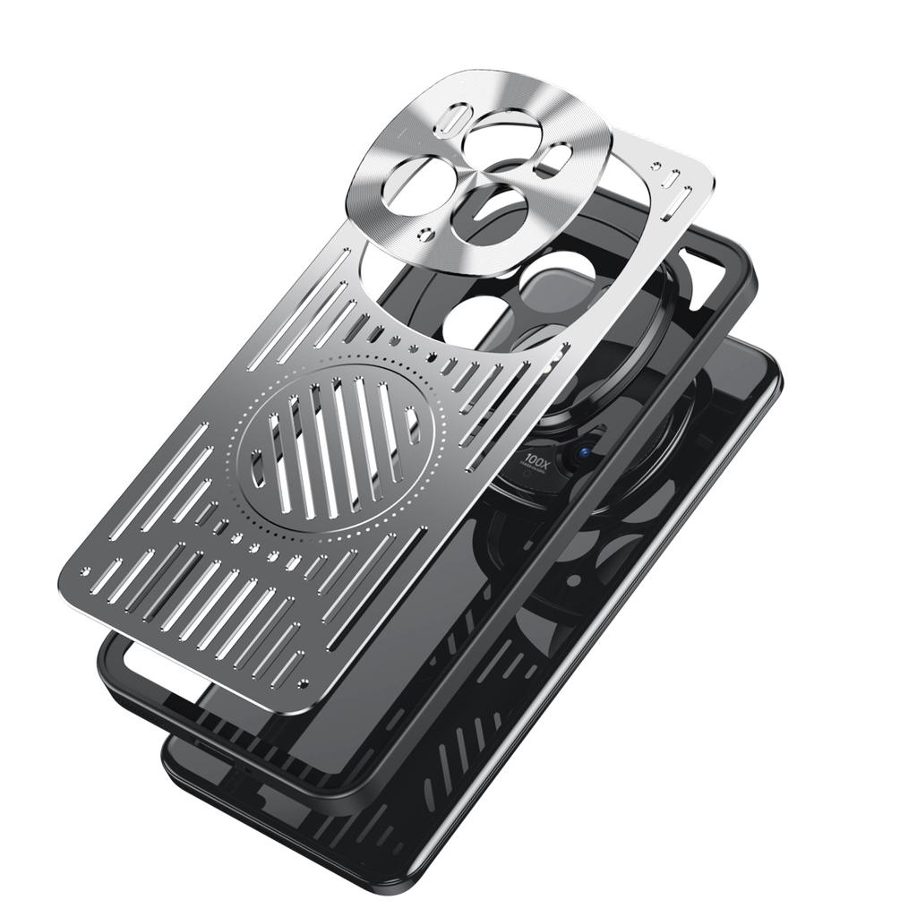For Honor Magic6 Pro 5G Heat Dissipation Phone Case TPU+Aluminum Alloy Back Cover