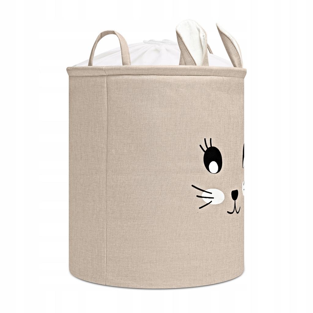 Toy Storage Basket With Drawstring Large Sipo Rabbit