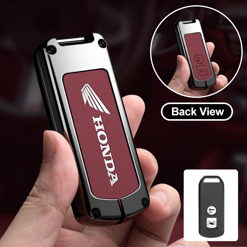 Zinc Alloy Leather For Honda Sh125 Forza 350 250 750 ADV 150 XADV SH150i SH300 150 PCX XAV Car Remote Key Protection Cover Shell