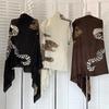 Leopard Long Cover Scarf Old Money Style Vintage Shawl Wrap Neck Scarves Draped Cardigan  Spring