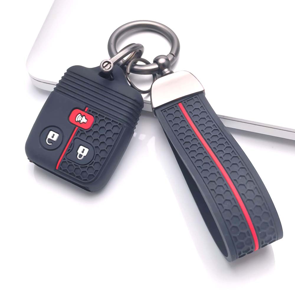Key Cover for Ford Ranger Escape F-150 F-250 F-350 Super with Keychain Anti-Scratch Guard Shockproof Protection Soft Grip Texture Dust Resistant Cover