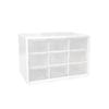 Boîte de Rangement pour Bijoux Mini Armoires à Débris Treillis Portable Petit Tiroir Grille de Tri Fournitures de Bureau de Bureau Couleur Aléatoire 1 pièce