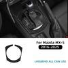 Carbon Fiber For Mazda MX5 Roadster 2016 2017-2025 Gear Shift Frame Trim Anti Scratch Sport Interior Modification Car Accessorie