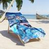 Game Aris Tendou Alice B-Blue A-Archive Towel Sports Quick Dry Travel Camping Gear Sandproof Soft Light Large Beach Towel